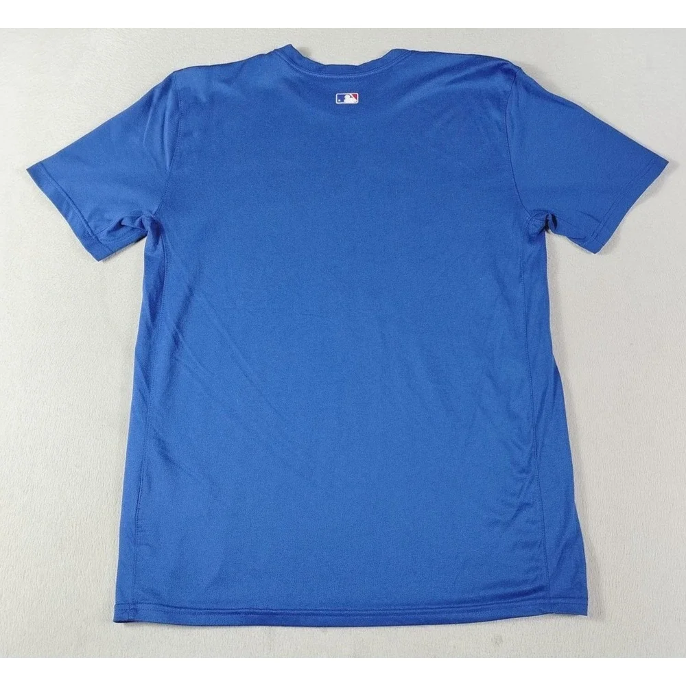 Chicago Cubs Shirt Mens Medium Blue MLB Baseball Nike Dri Fit Authentic Tee